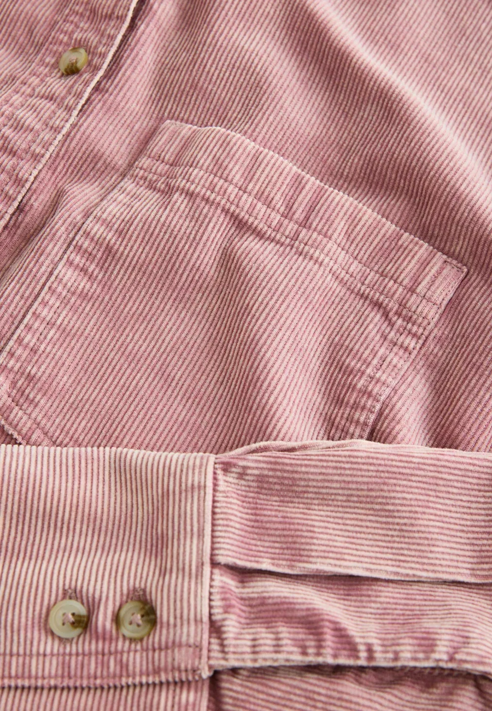 Рубашка из выстиранного вельвета - блузка на пуговицах Next, Rose Pink — фото 2