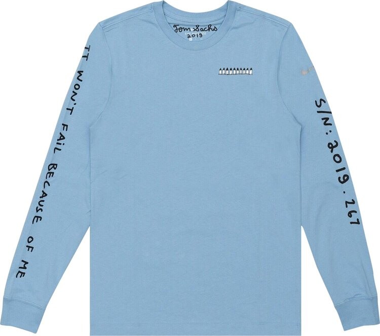 

Рубашка Nike x Tom Sachs NRG Long-Sleeve Shirt 'Skyline Blue', синий