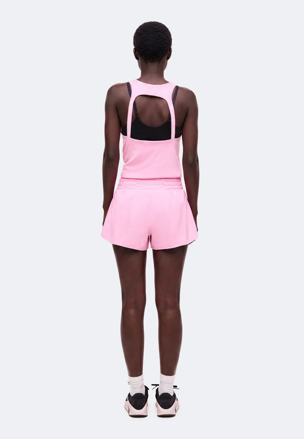 W nk one df mr 3in br short - спортивные шорты Nike Performance, Pink Rise/White — фото 3