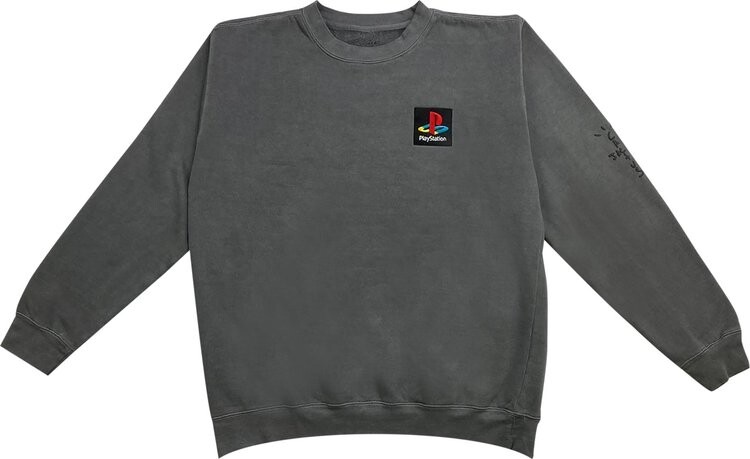 

Толстовка Cactus Jack by Travis Scott x PlayStation Classic Crewneck 'Pepper', серый