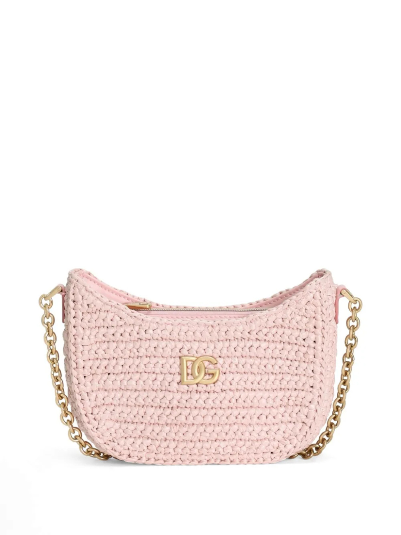 

Dolce & Gabbana Kids сумка из рафии в технике кроше, розовый