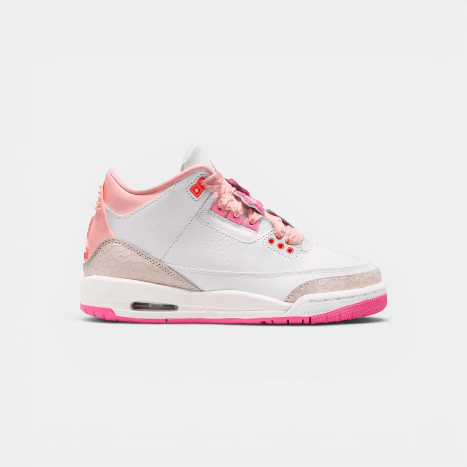 Детские кроссовки с принтом Jordan 3 Retro Spring Flowers, Jordan, Weiss