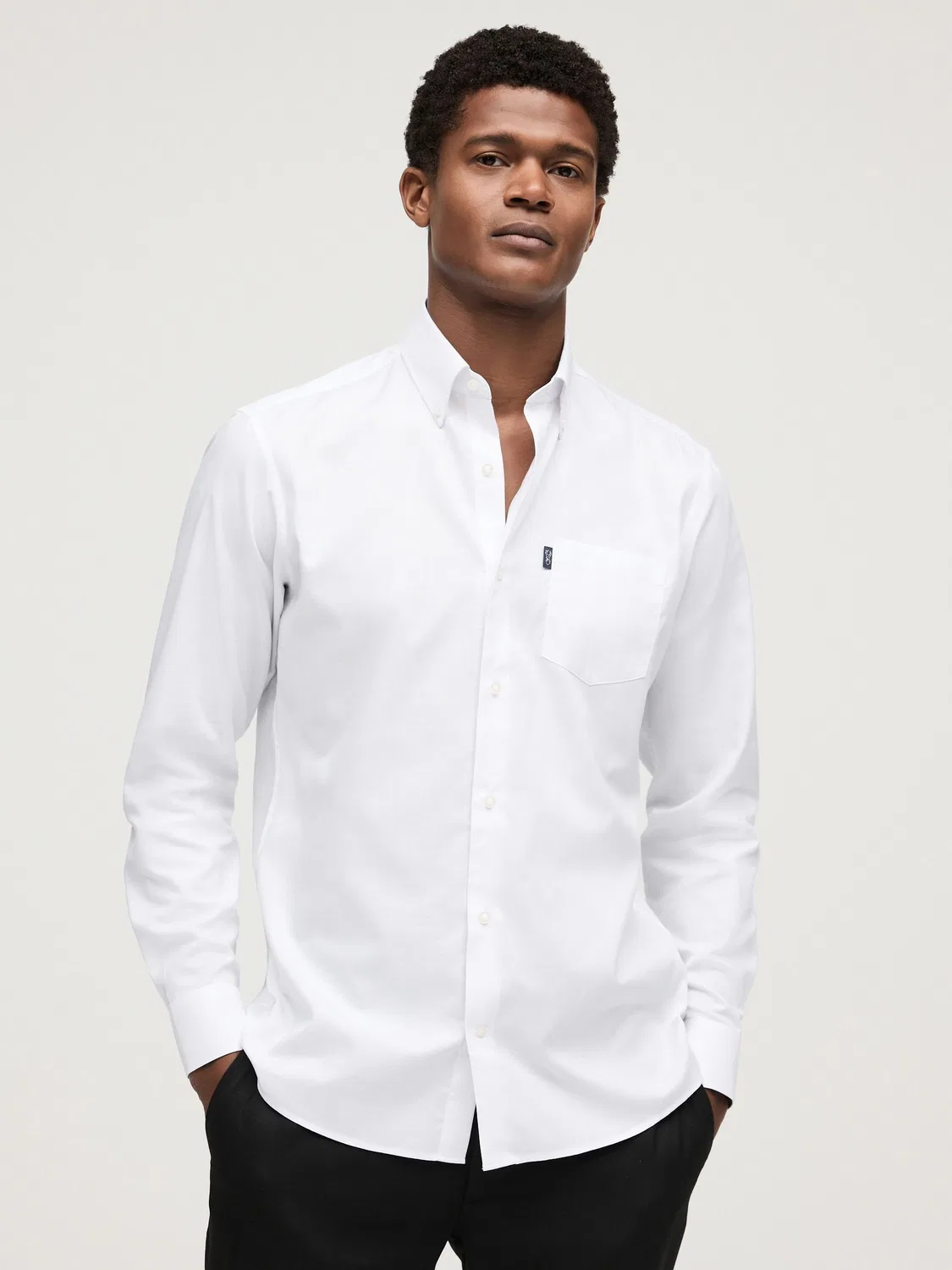 Рубашка оксфордская Slim Fit Next, белый