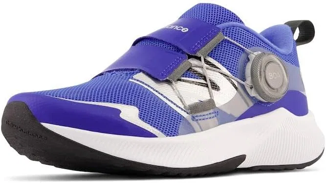 Детские кроссовки для девочек с технологией DynaSoft Reveal V4 Boa New Balance, Blue/Bright Lapis/Silver Metallic