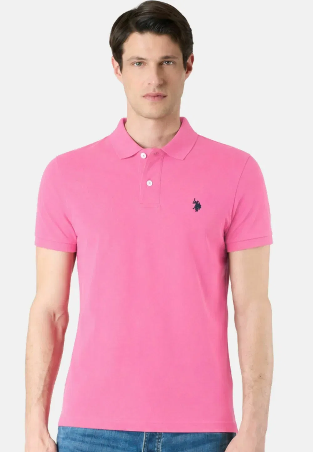 King polo m.corta - рубашка поло U.S. Polo Assn., Rosa