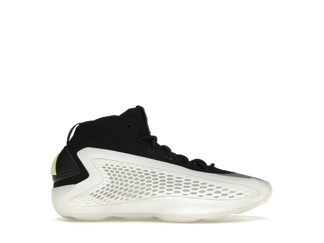 Детские кроссовки для баскетбола с амортизацией Adidas AE 1, Cloud White/Core Black/Green Spark