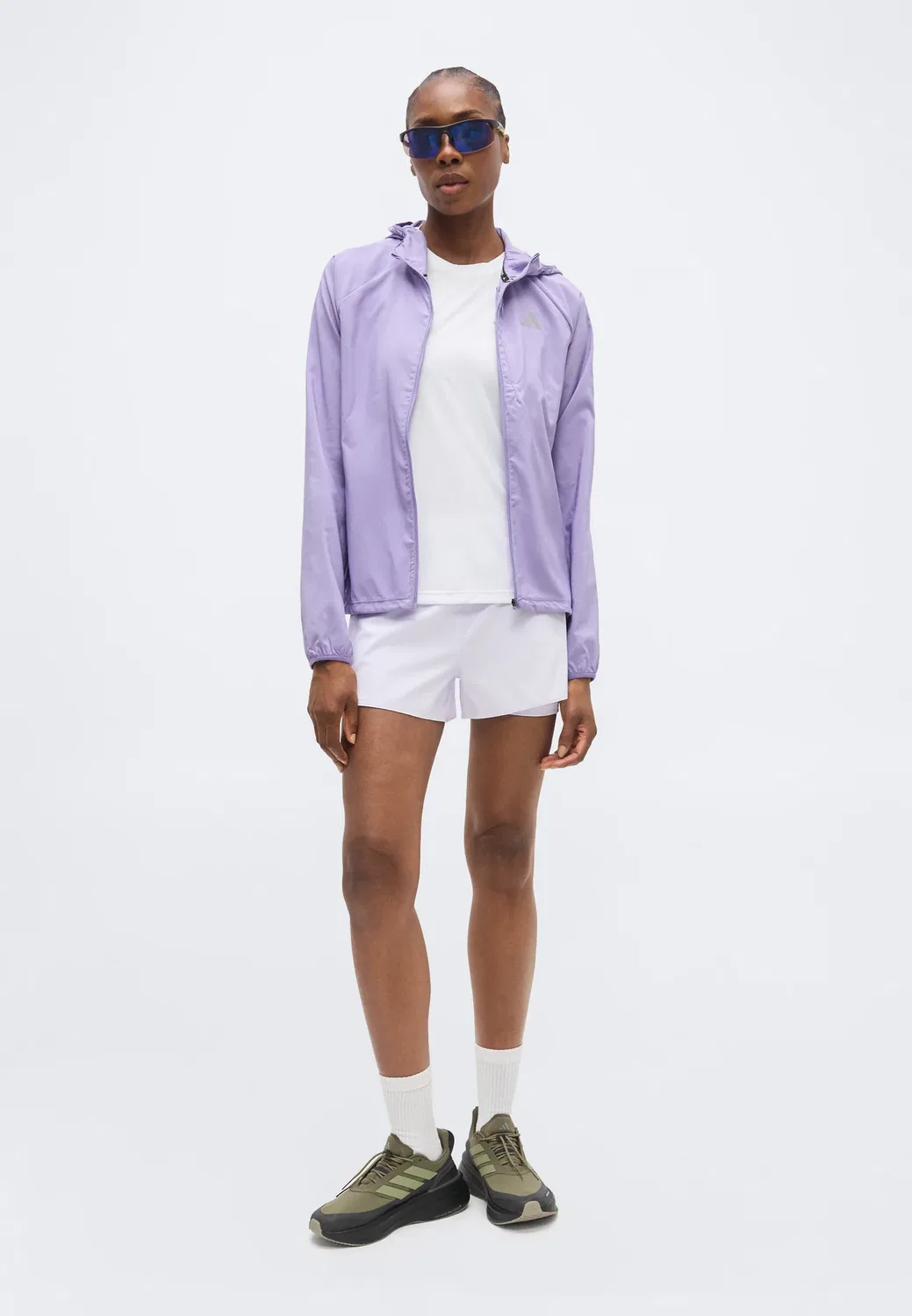 Run ess jkt w - ветровка Adidas Performance, Magic Lilac — фото 2