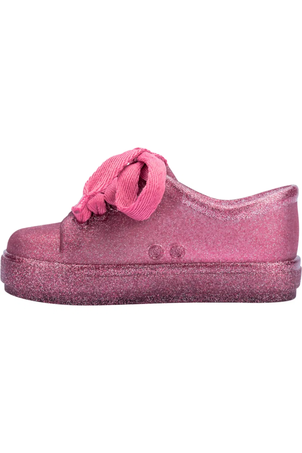 Кроссовки детские с фруктовым ароматом Hip Sneaker Mini Melissa, Glitter Pink — фото 3