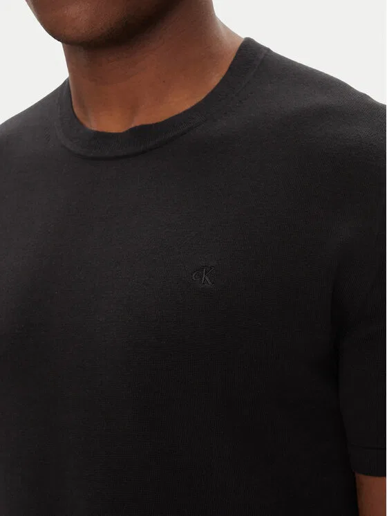 Футболка regular fit Supima Calvin Klein, черный — фото 4