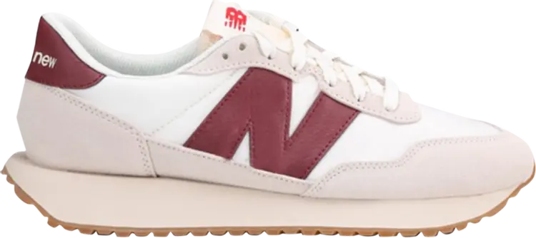 

Кроссовки New Balance 237 'White Burgundy', белый