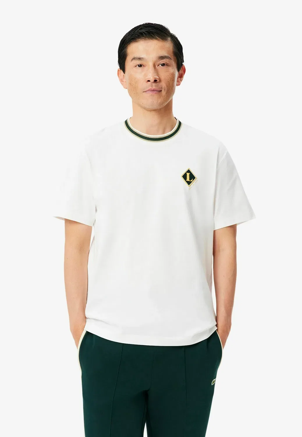 Футболка с принтом Lacoste, Blanc-V