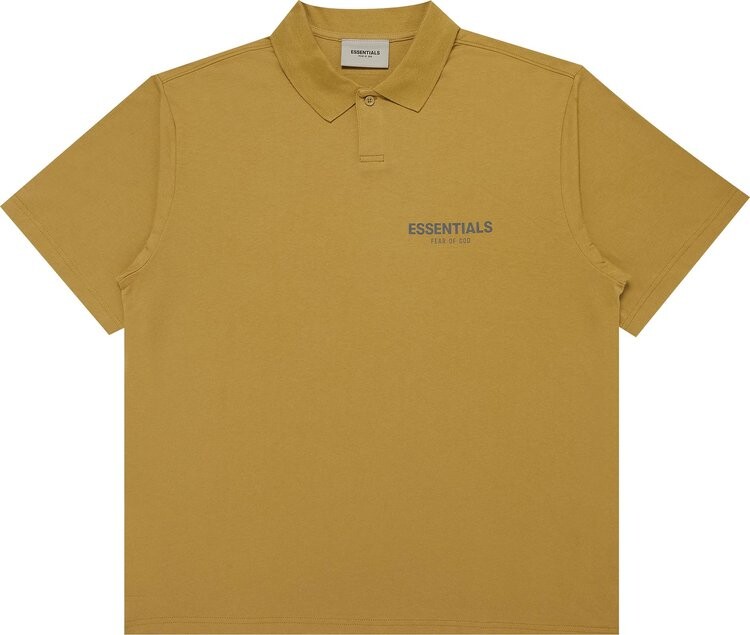 

Футболка Fear of God Essentials Short-Sleeve Polo 'Amber', желтый