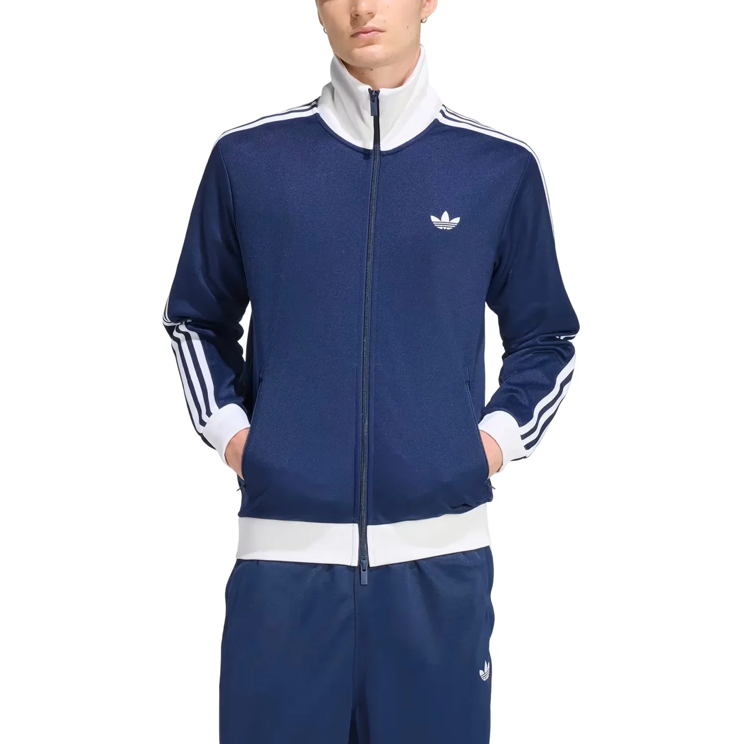 Мужская куртка с длинным рукавом Classic Track Jacket Adidas, темно-синий — фото 3