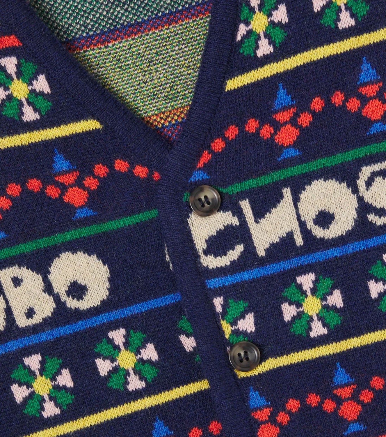 Жилет-свитер на пуговицах Bobo Choses, синий — фото 2