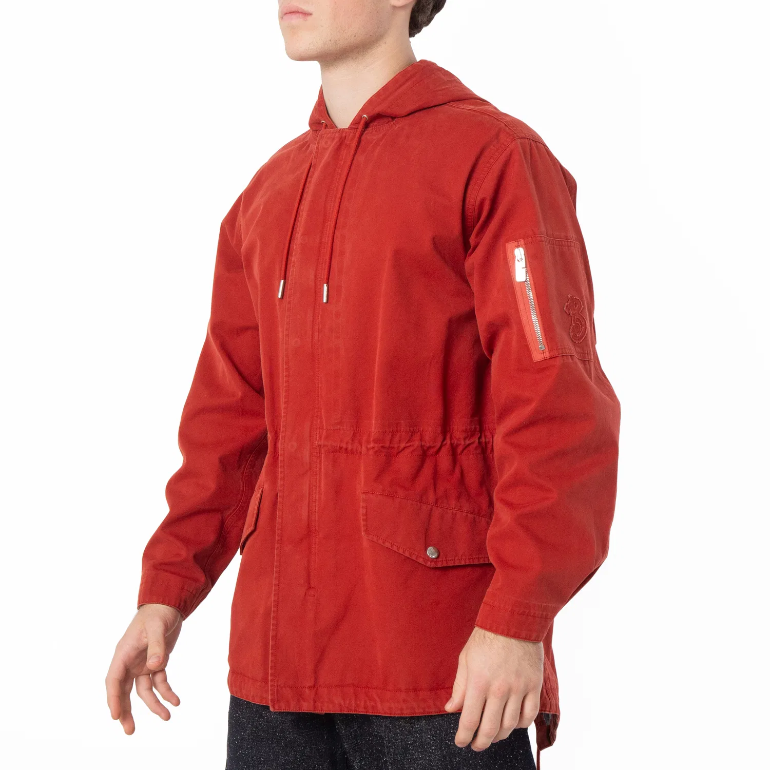 Парка мужская из хлопка Bonded Cotton Parka Burberry, Rust — фото 3