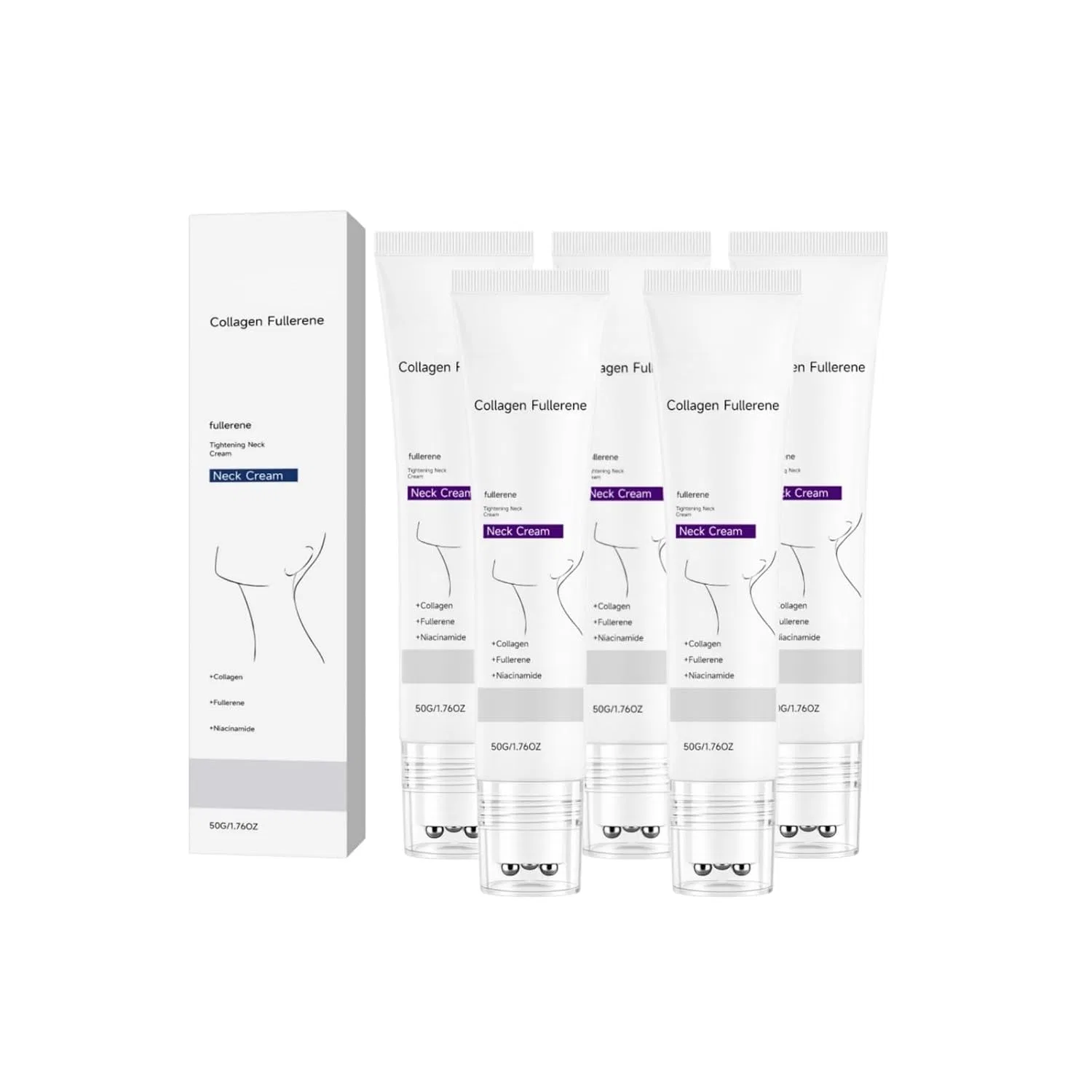 Крем для шеи Magic Collagen Fullerene, 5 банок Générique