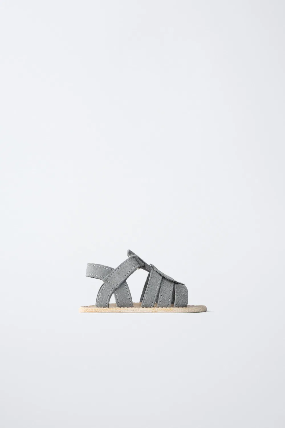 Кожаные сандалии в форме рыбы ZARA, Blue