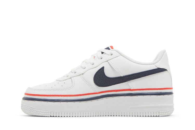 Кроссовки Nike Air Force 1 LV8 1 GS 'White Concord', белый — фото 4