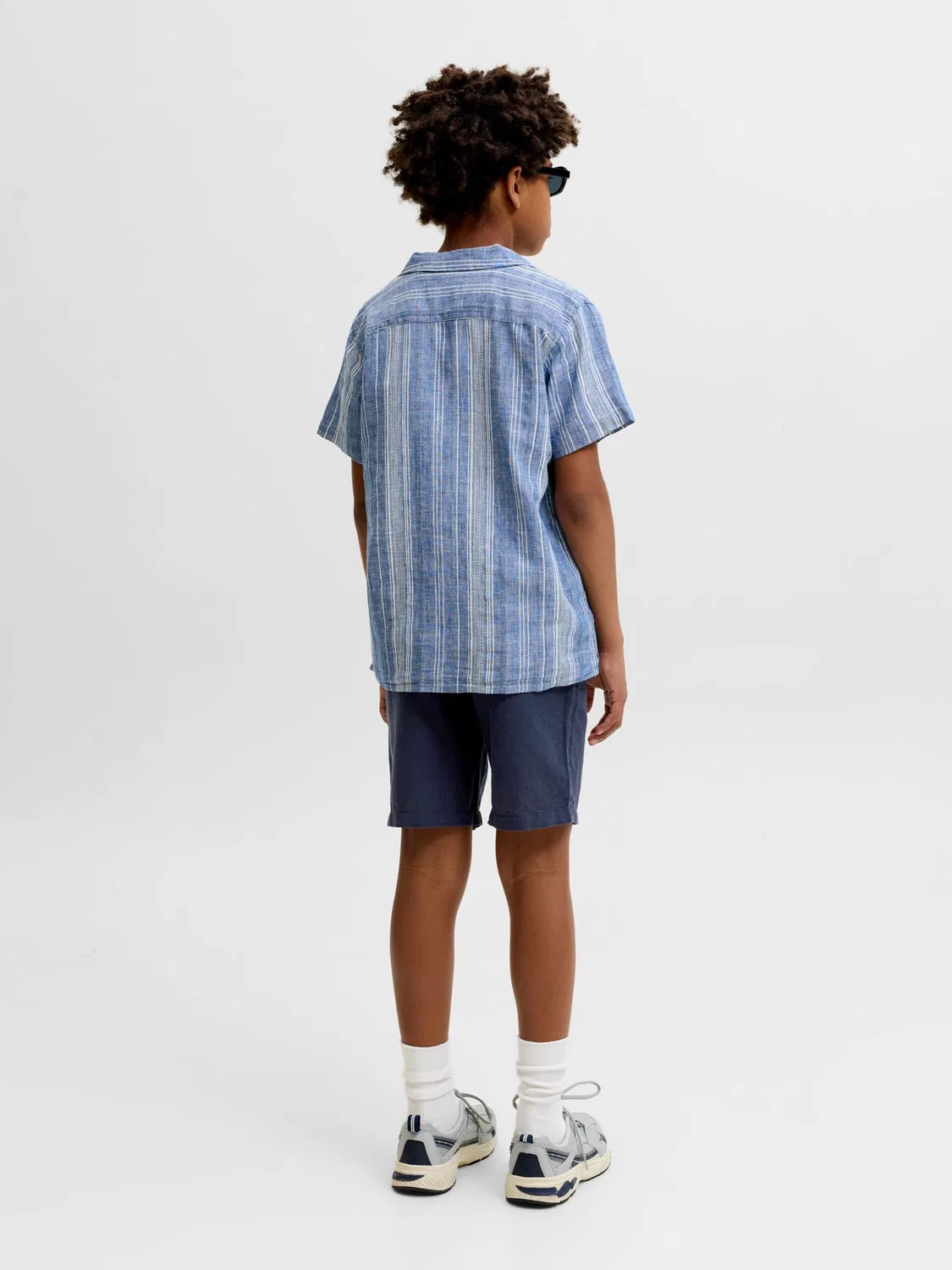 Прямые брюки Jack Jones Junior, темно-синий — фото 4
