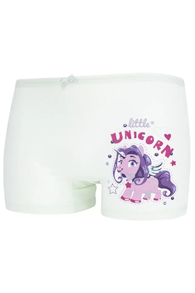 Детские трусы-боксеры для девочек с принтом Unicorn Printed Biyokids, Colored — фото 4