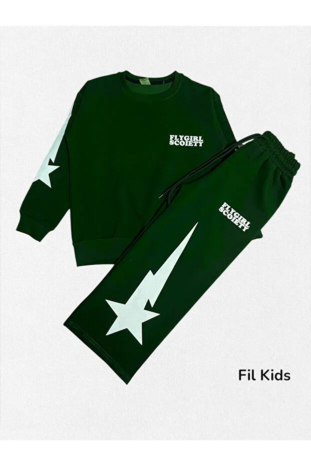 Детский комплект для девочек хлопковый Fil Kids, Green — фото 2
