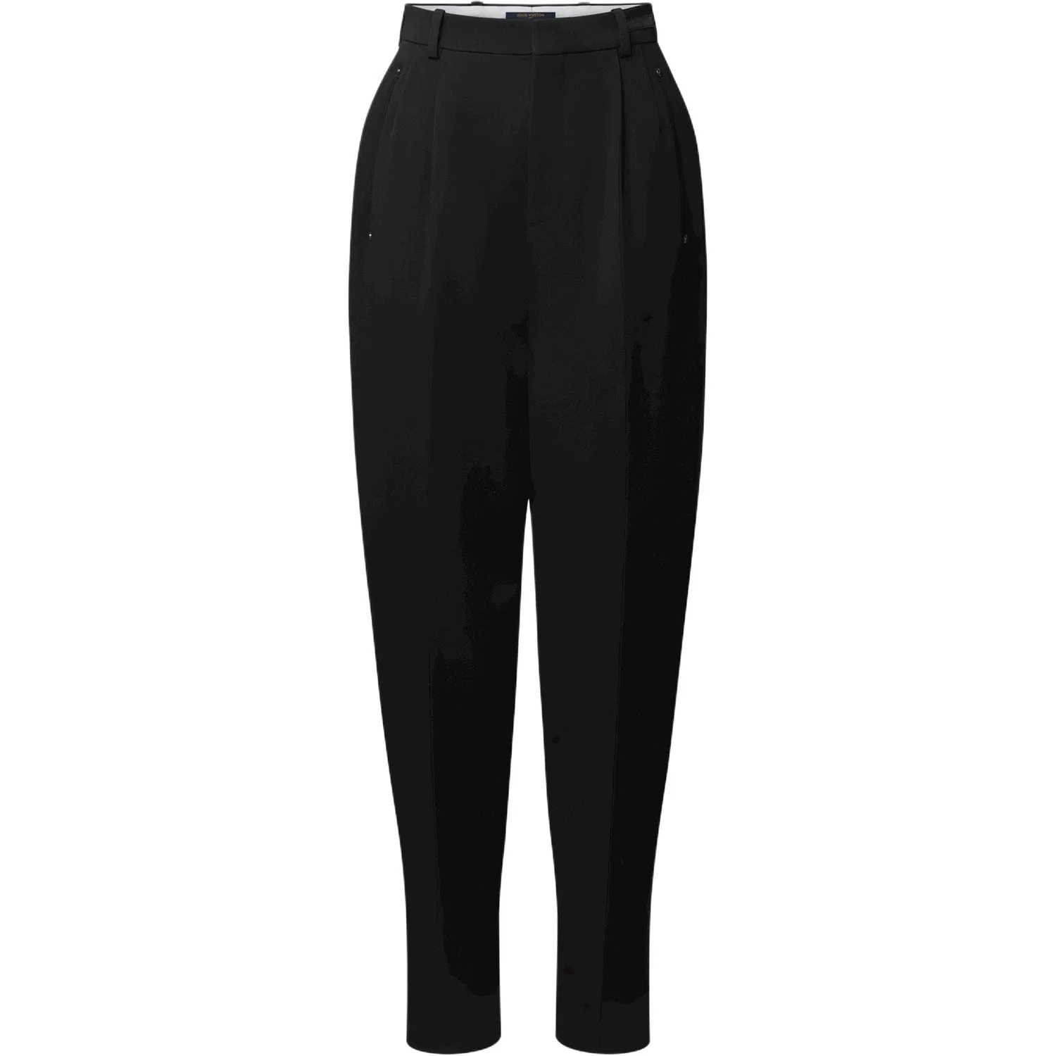 Женские брюки свободного кроя Black LOUIS VUITTON, Черный