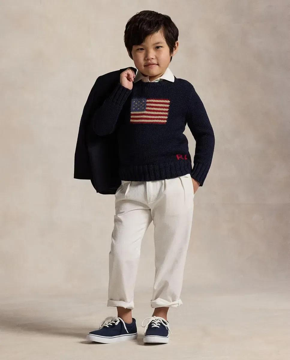 Детское джерси для девочек с длинным рукавом Polo Ralph Lauren, Azul Marino
