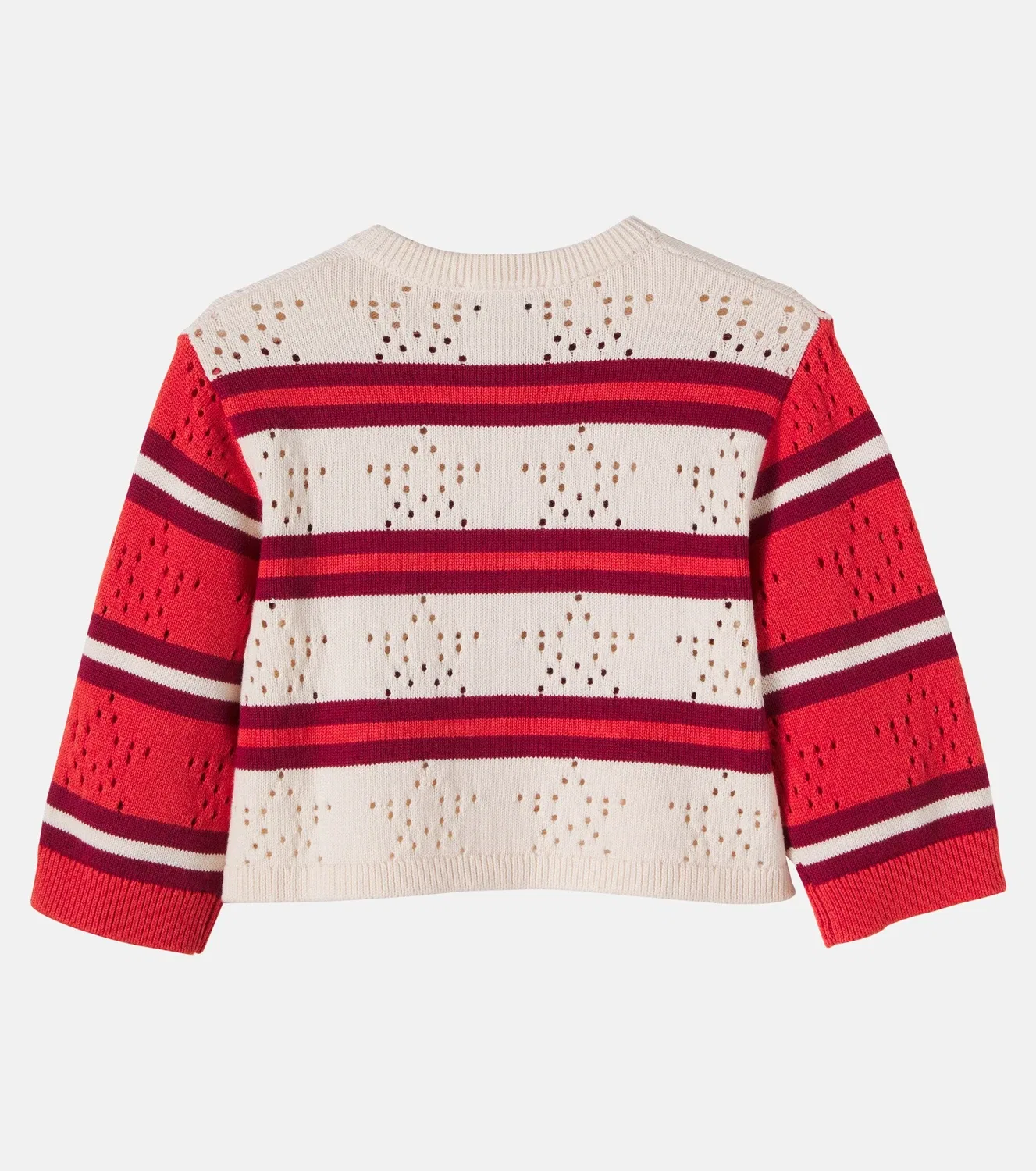 Свитер с круглым вырезом Stella Mccartney Kids, белый — фото 3