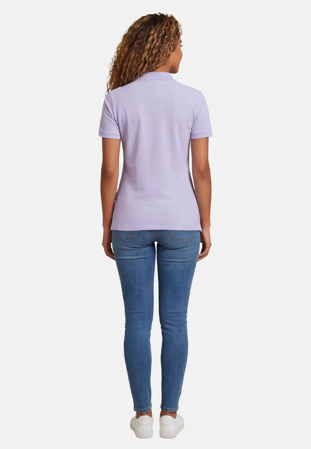 Женское поло классического кроя с вышивкой U.S. Polo Assn., Purple — фото 4