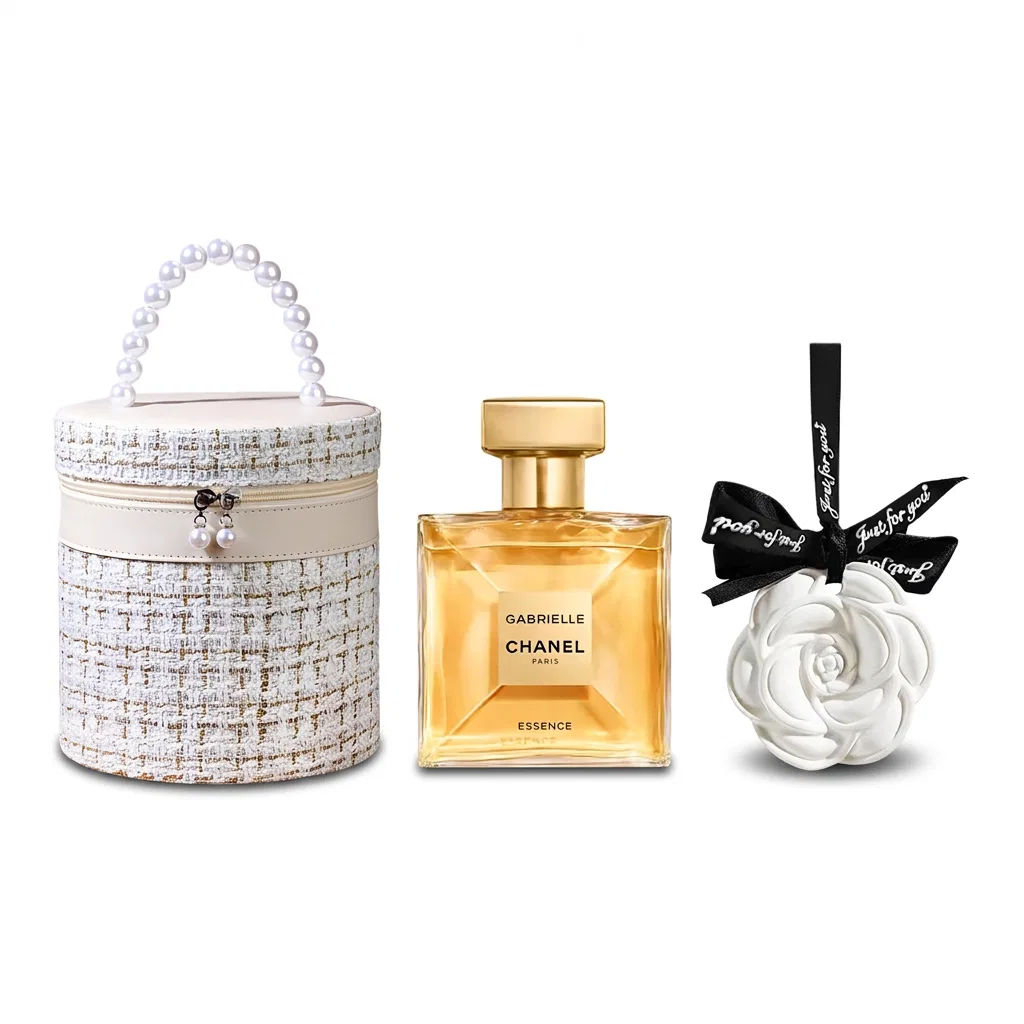 Женский набор парфюмерной воды с ароматерапией и подносом CHANEL, 50 мл, Gabrielle's Nature, CHANEL, Black