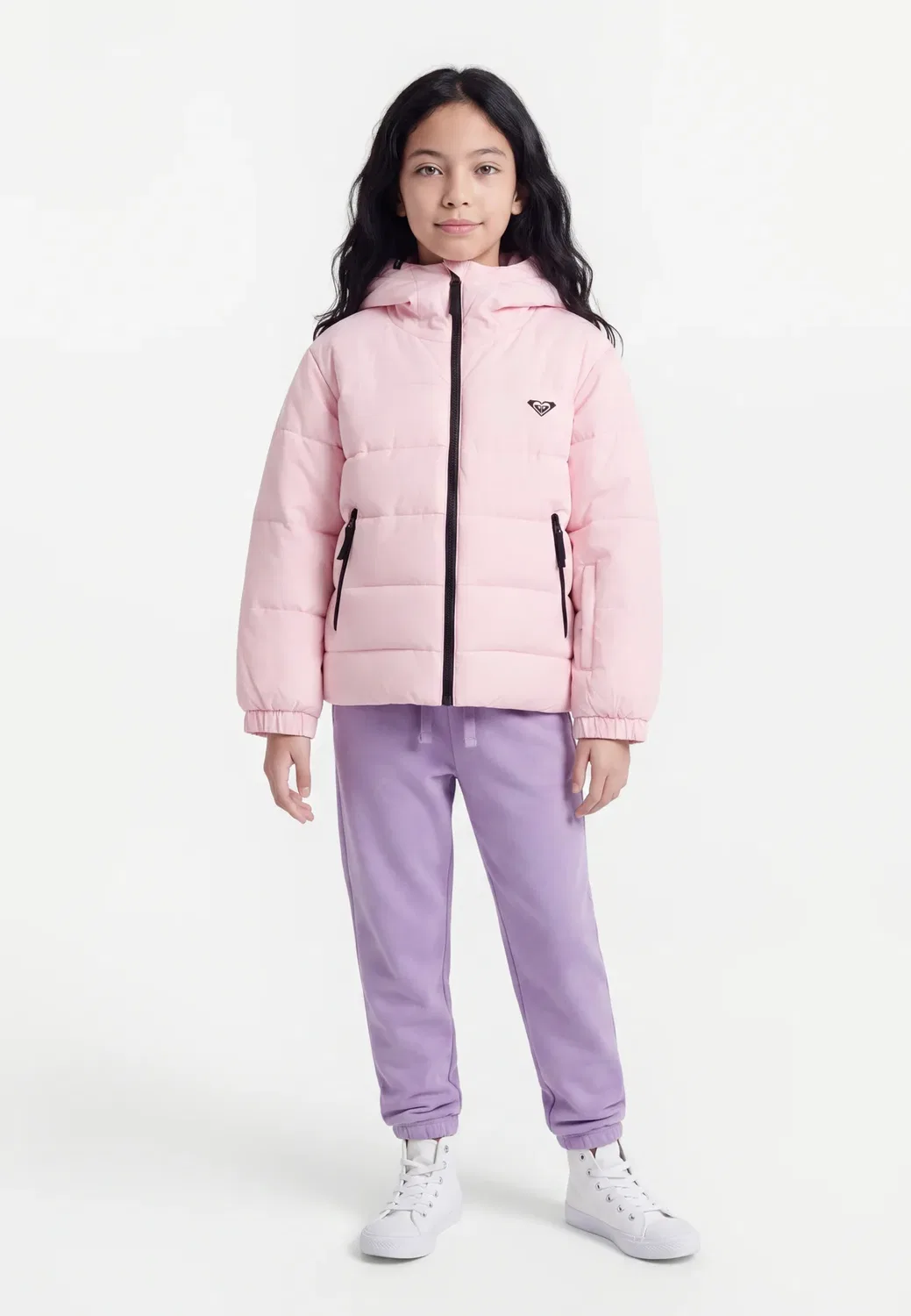 Снежная горная пушистая зимняя куртка Roxy, Rose Shadow