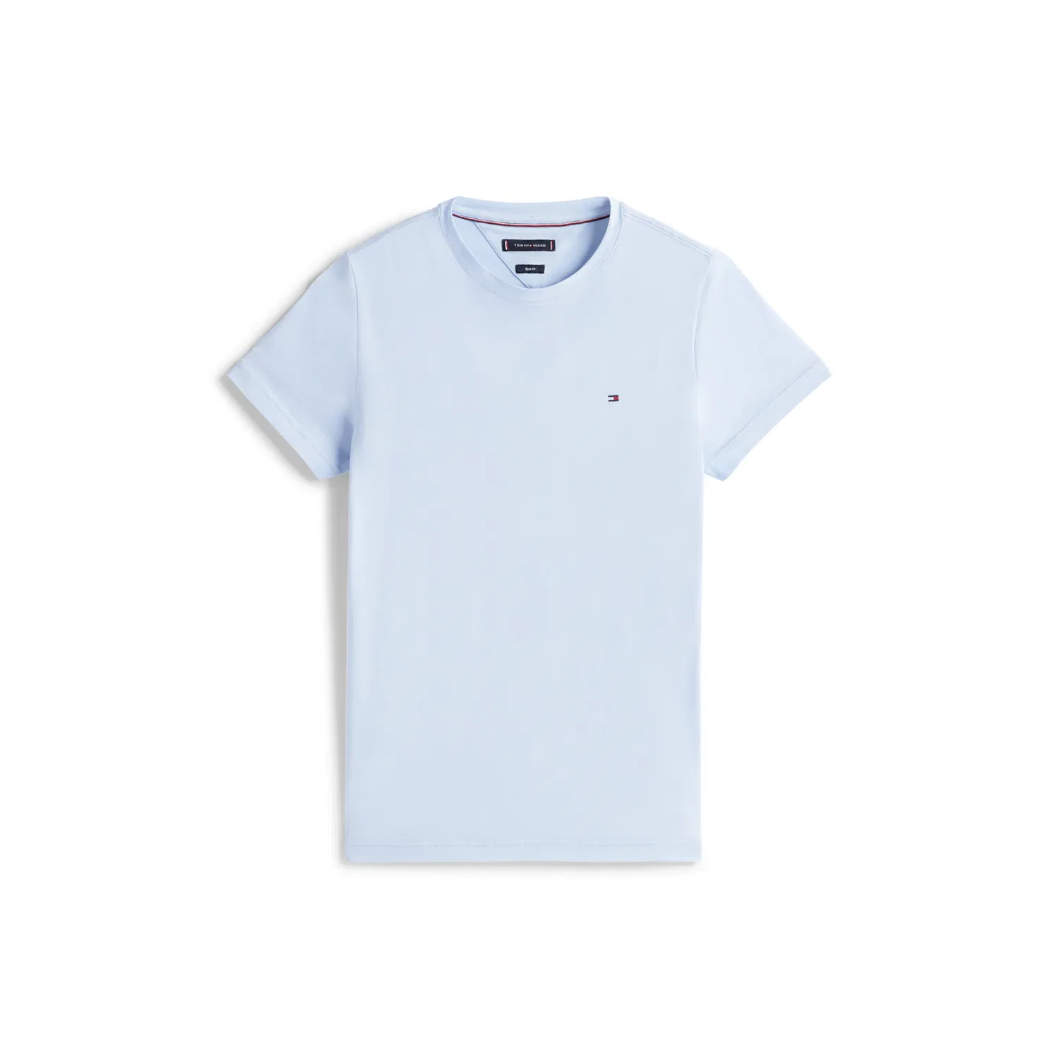 Мужская облегающая футболка с круглым вырезом Tommy Hilfiger, Breezy Blue — фото 3