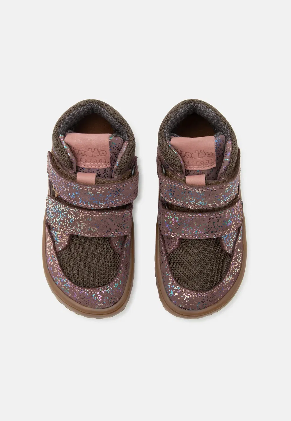 Осенние высокие кроссовки Barefoot Tex Froddo, Pink Shine — фото 4