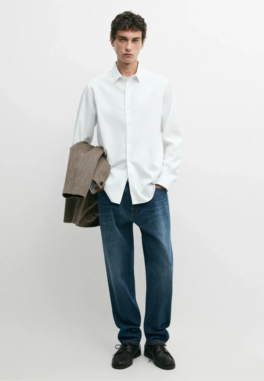 Рубашка Massimo Dutti, White — фото 2