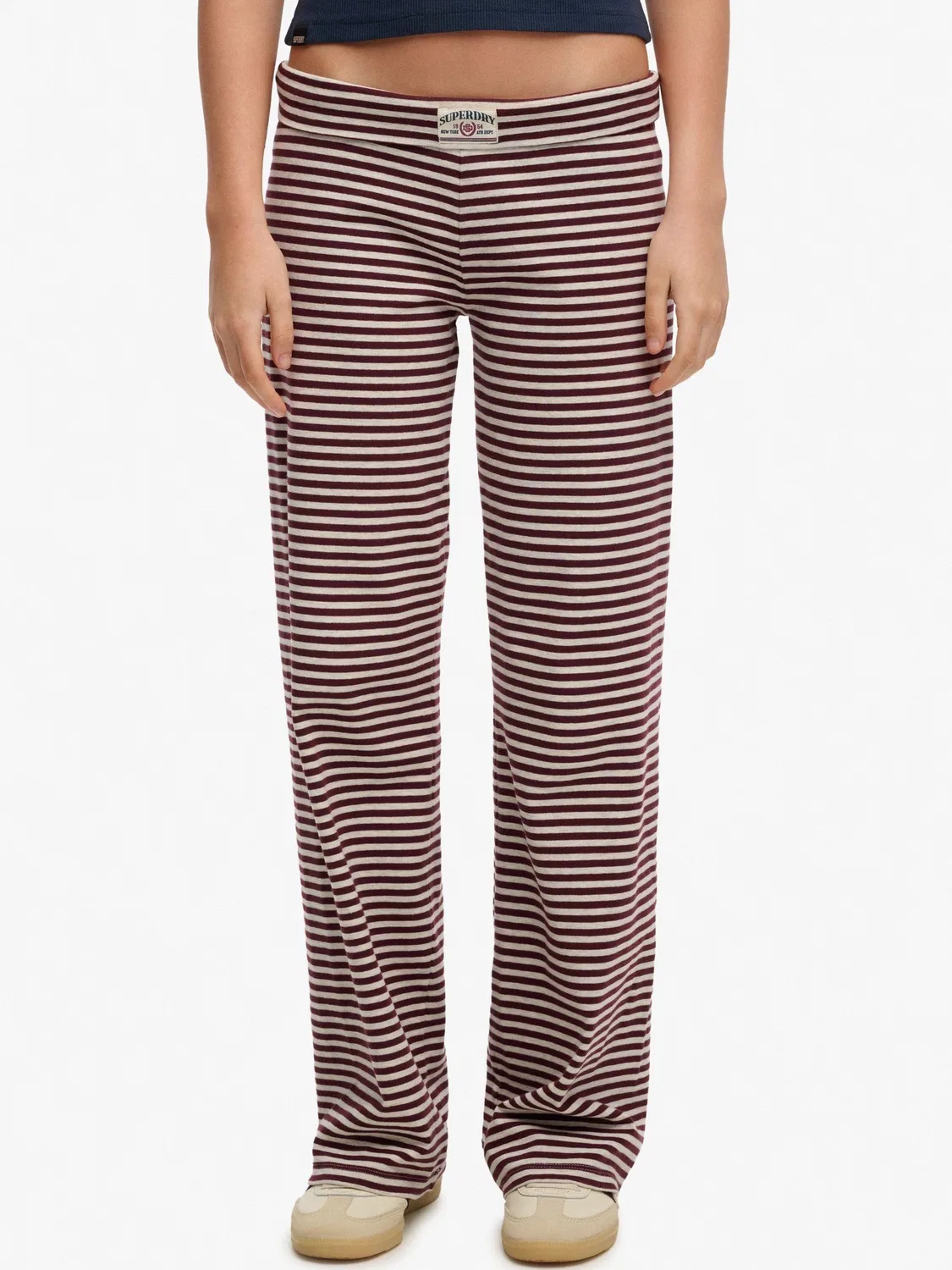 Брюки Athletic Essentials Stripe Jersey Superdry, Red Stripe — фото 4