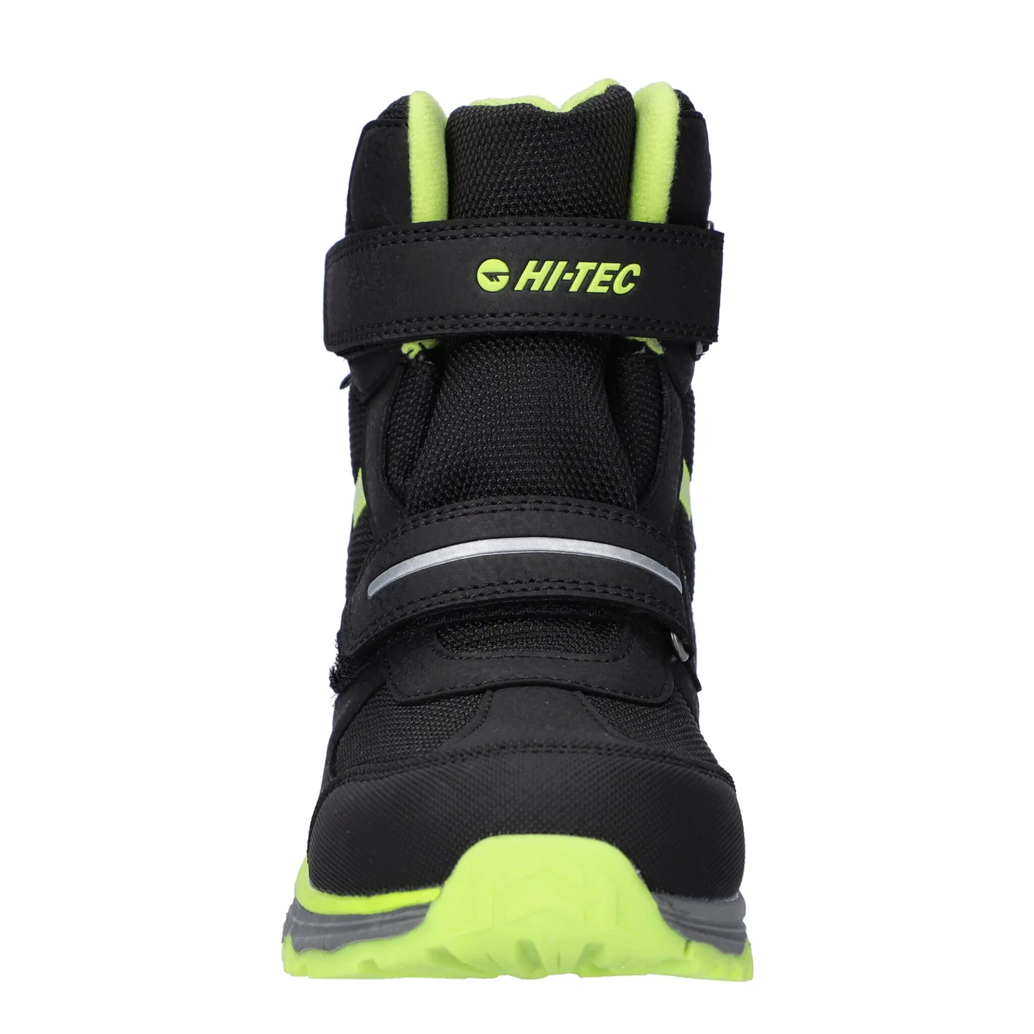 Детские кроссовки водонепроницаемые Penguin WP Hi-Tec, Black/Lime — фото 3