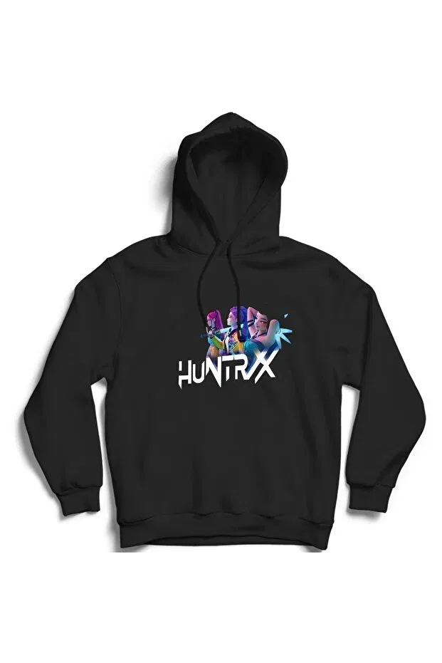 Детское худи для девочек с принтом Huntrix Mine K-Pop Demon Hunters The Fame, Black