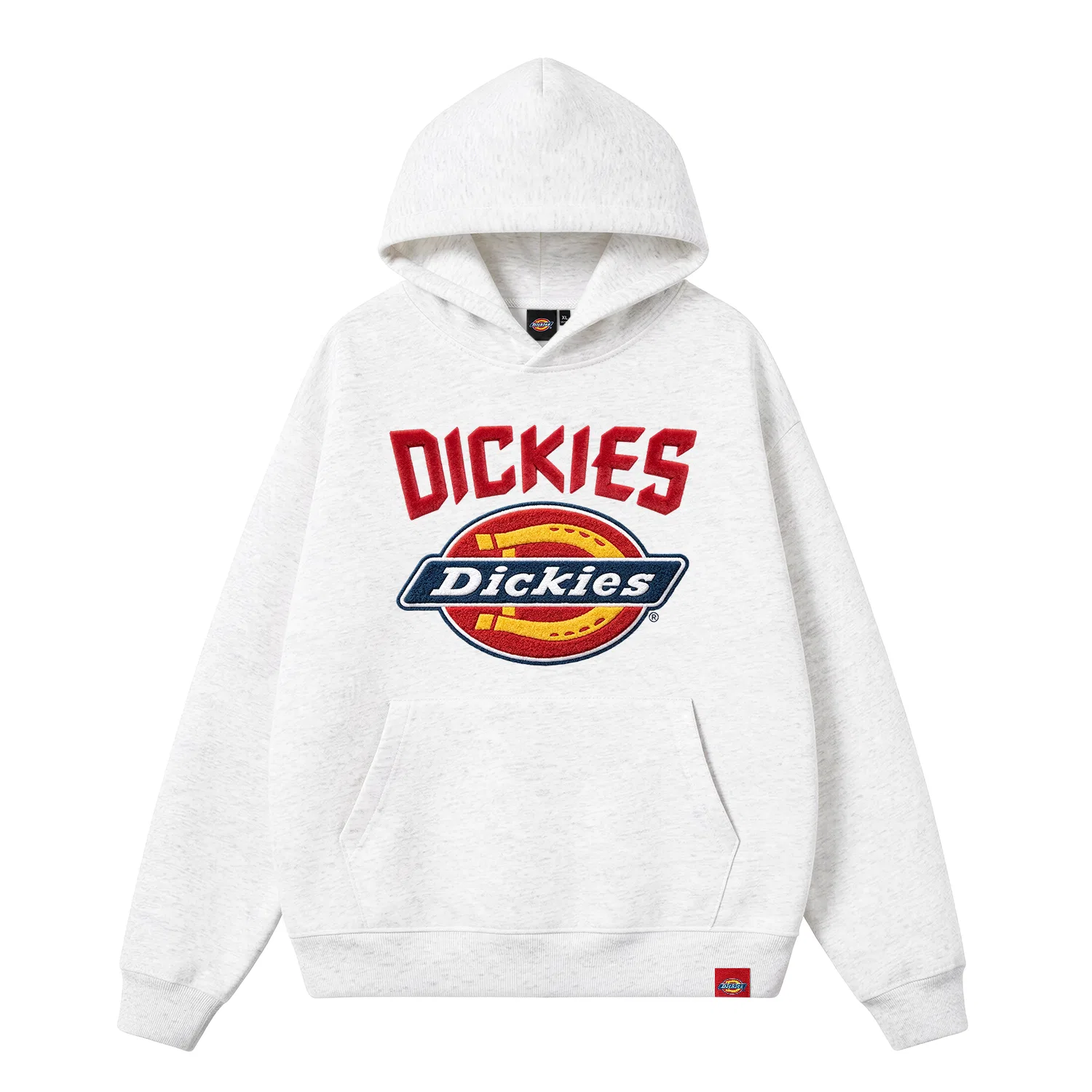 Детский свитшот с капюшоном Dickies, White Heather Gray