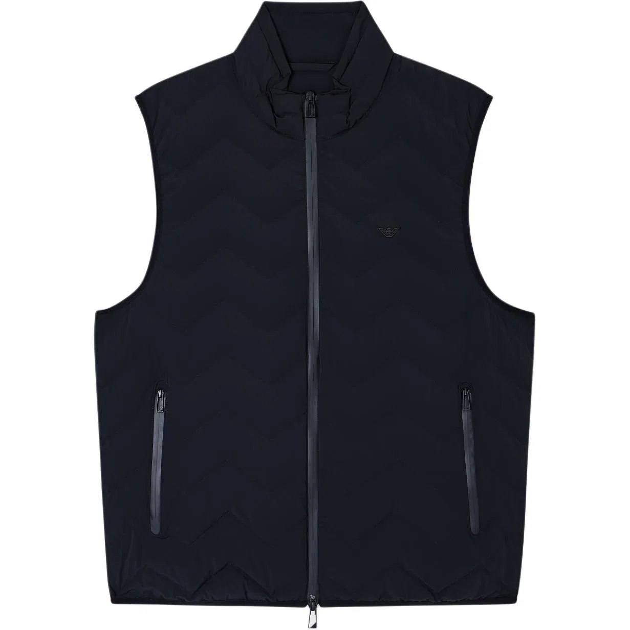 Мужской жилет стеганый нейлоновый без рукавов Emporio Armani, Black