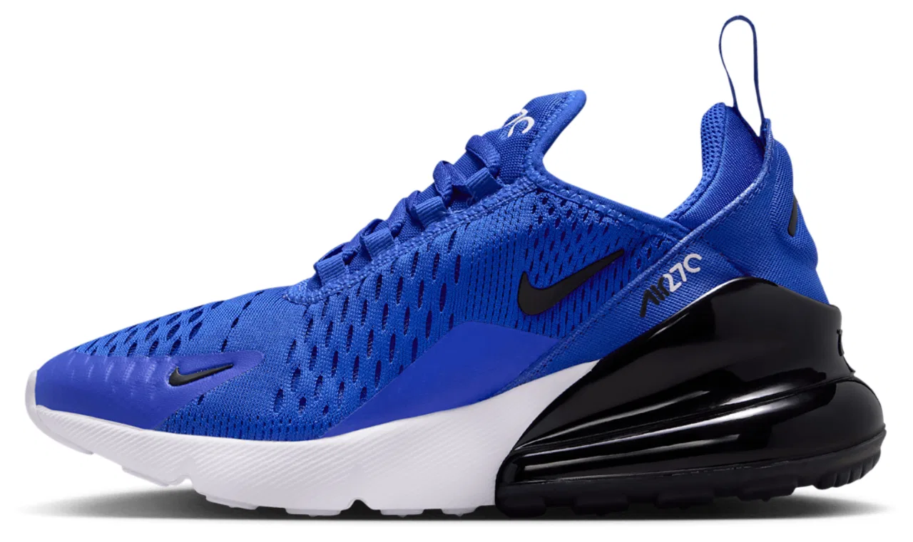 Кроссовки для мальчиков Air Max 270 Nike, цвет Racer Blue/Black/White — фото 2