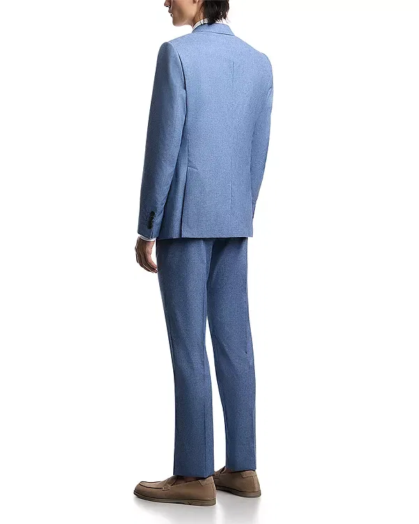 Мужской костюм slim fit Emporio Armani, Light Blue Melange — фото 2