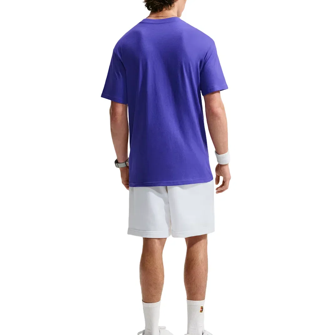 Мужская футболка с принтом Nike Court Max90 Dark Concord, фиолетовый — фото 3