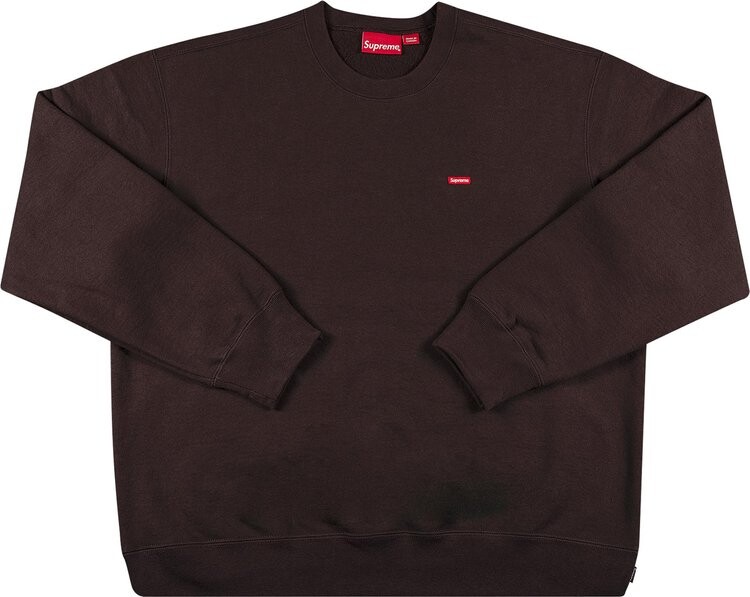 

Толстовка Supreme Small Box Crewneck 'Dark Brown', коричневый