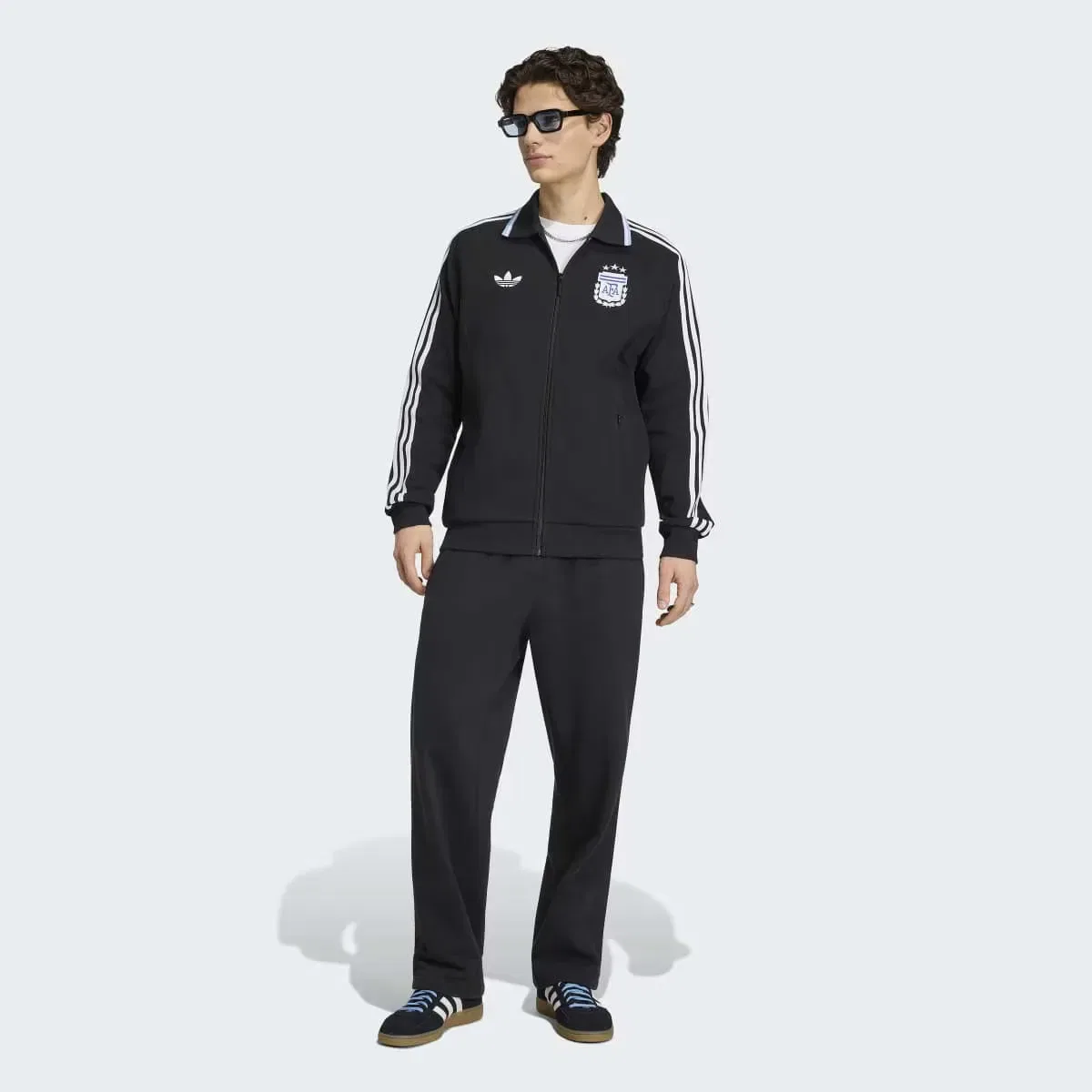Мужская куртка Argentina Anthem Jacket adidas, Negro — фото 3