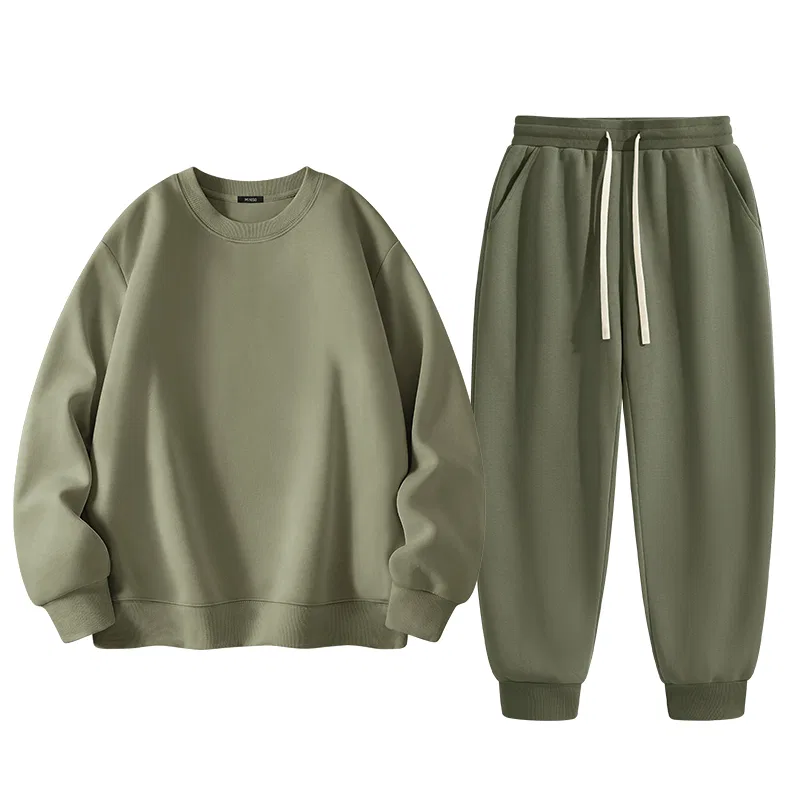 Детский комплект свитшотов MINISO, Цвет Palm Green + Gray Green
