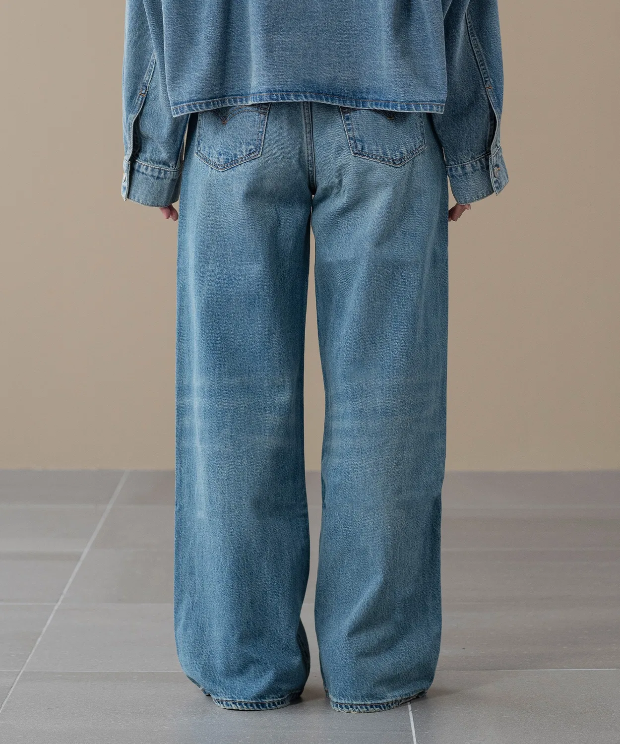 Женские джинсы свободного кроя с высокой посадкой Cinch Wide Leg Levi's, Indigo Blue — фото 3