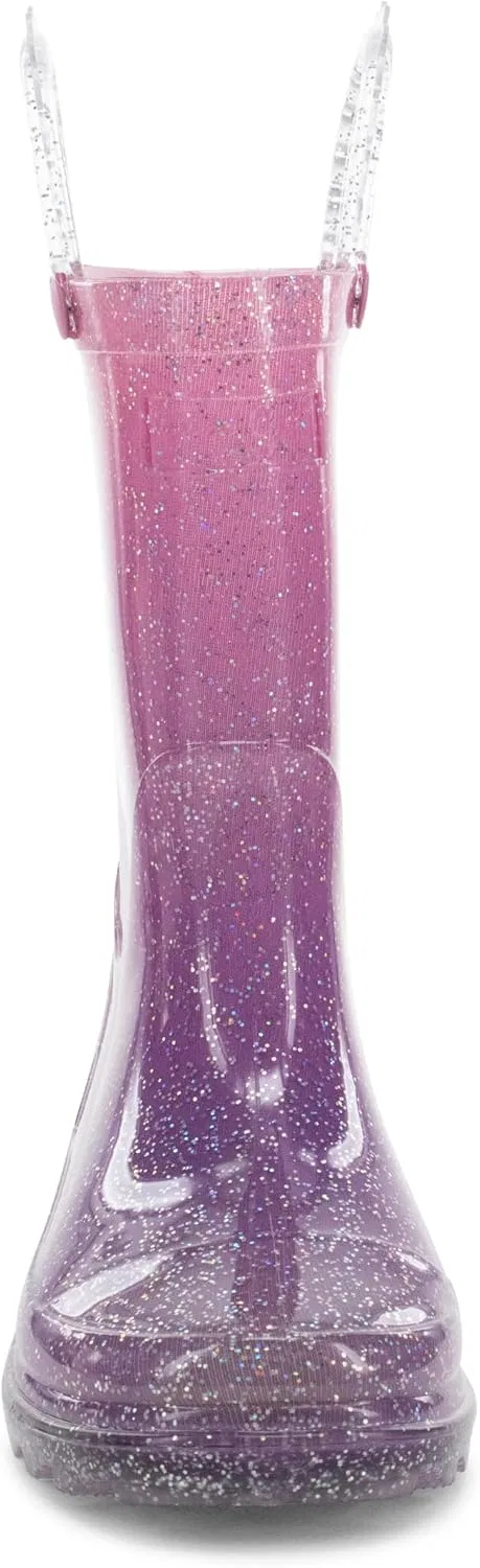 Детские дождевые сапоги со светодиодной подсветкой Western Chief, Glitter — фото 4