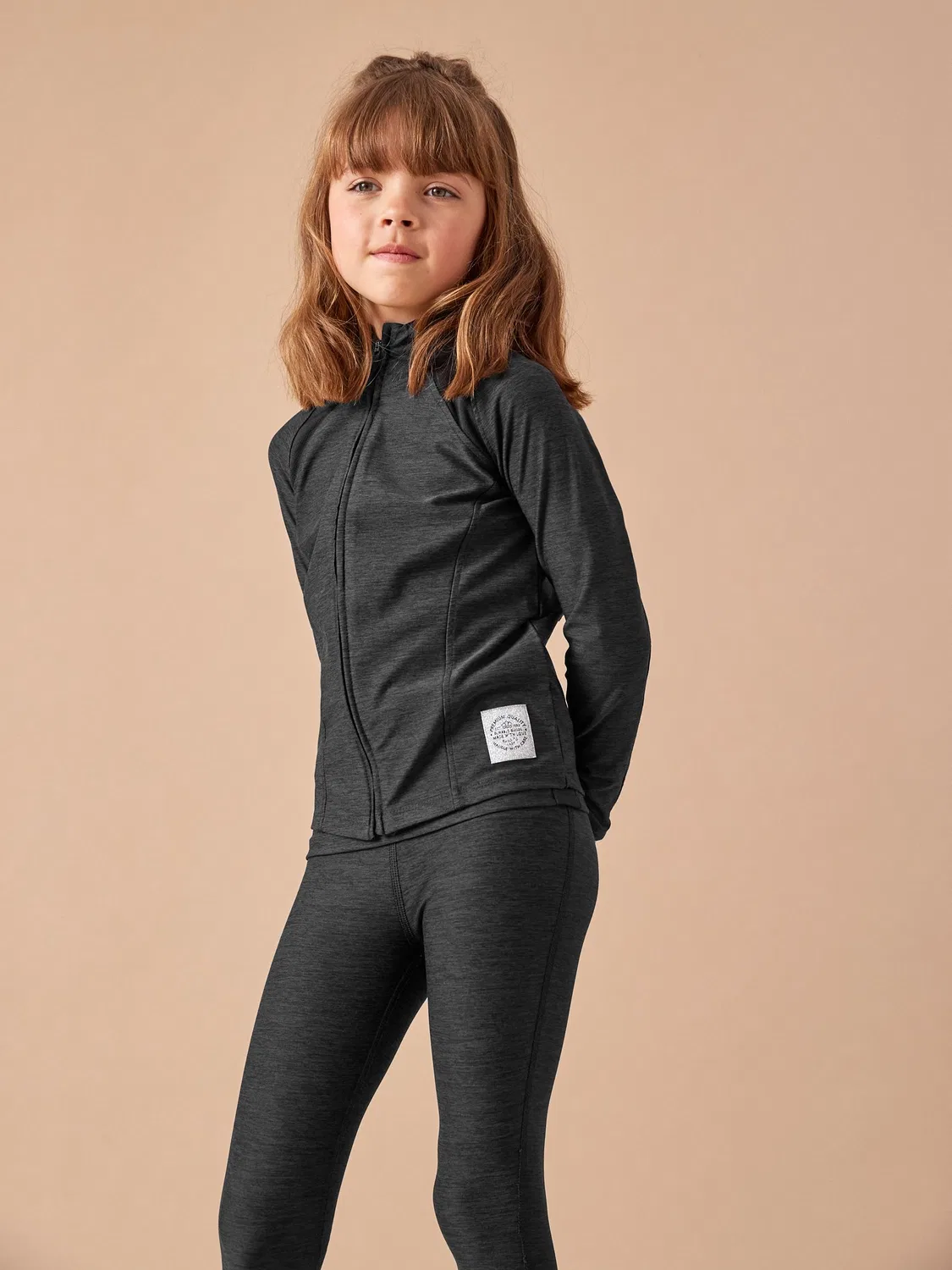 Спортивная куртка на молнии, Black Marl Next, черный — фото 2