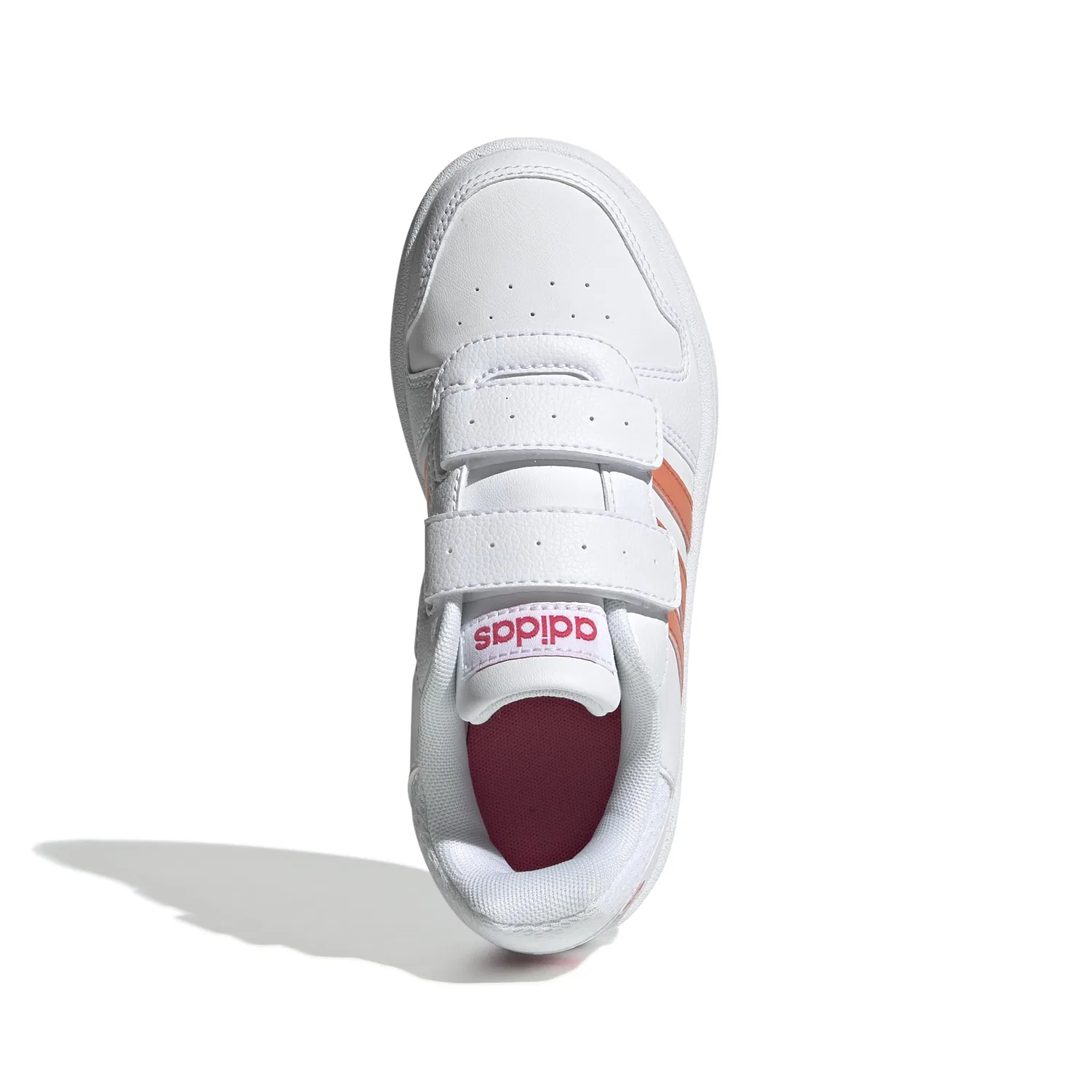 Детские кроссовки для мальчиков баскетбольные Hoops 2.0 Cmf C Adidas, Multicolour Ftwbla Semcor Rosrea 000 — фото 3