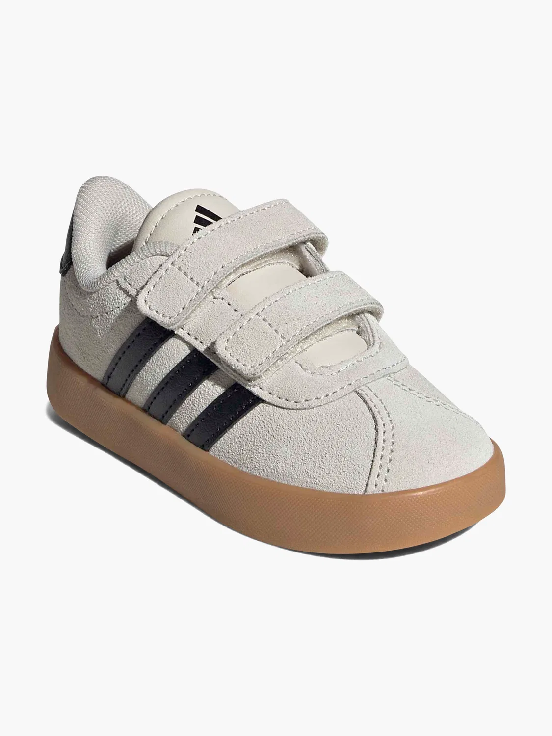 Детские кеды с липучками Adidas, белый — фото 2